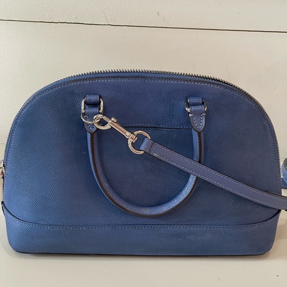 Coach  Mini Sierra Satchel cotton flower, blue in excellent used condition - Picture 4 of 13
